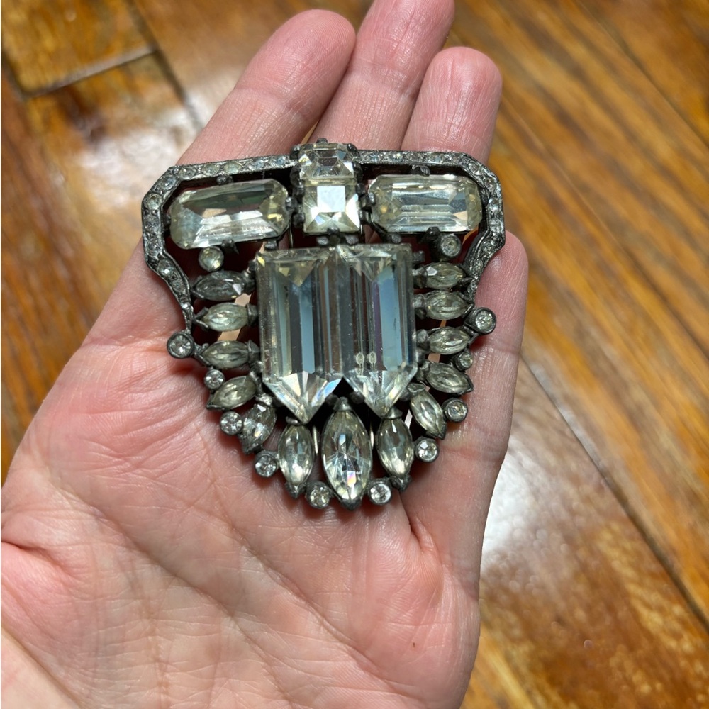 Vintage Crystal Brooch